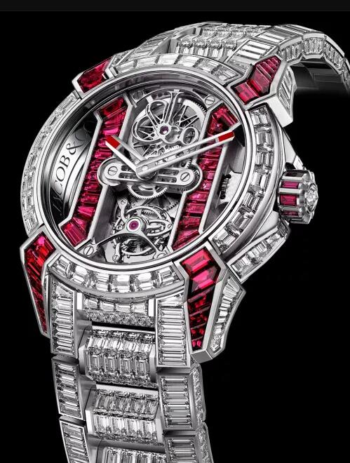 Review Jacob & Co EPIC X TOURBILLON BRACELET RUBIES & DIAMONDS EX500.30.BD.BR.A30BA Replica watch